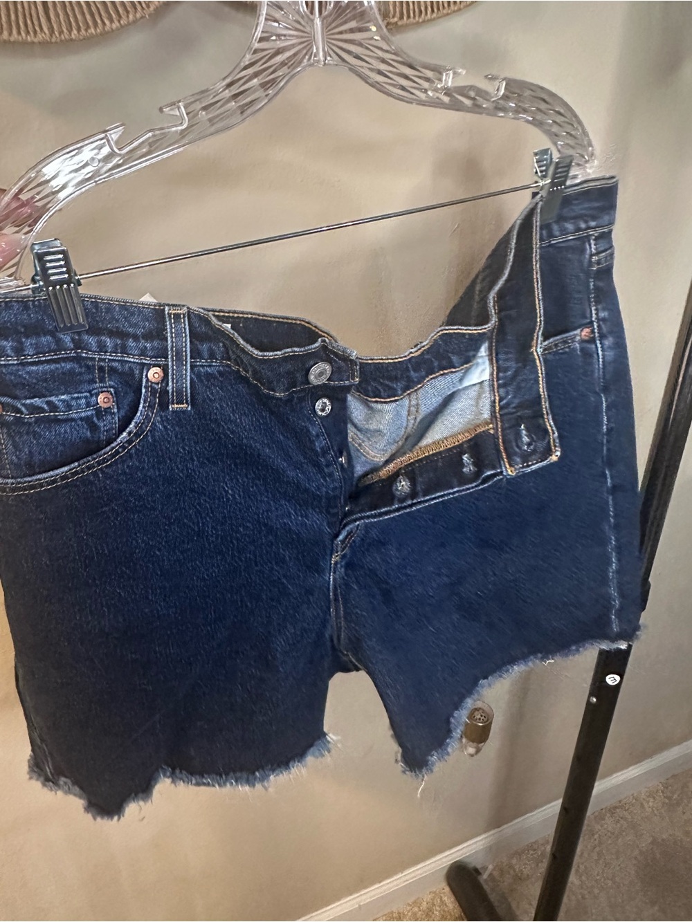Levi’s Blue Denim Cutoff Shorts